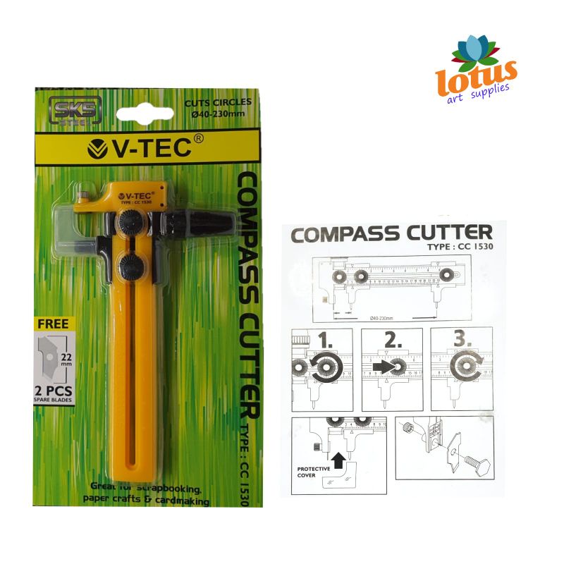 Jual V-TEC Compass Cutter CC 1530 Pemotong Lingkaran | Shopee Indonesia