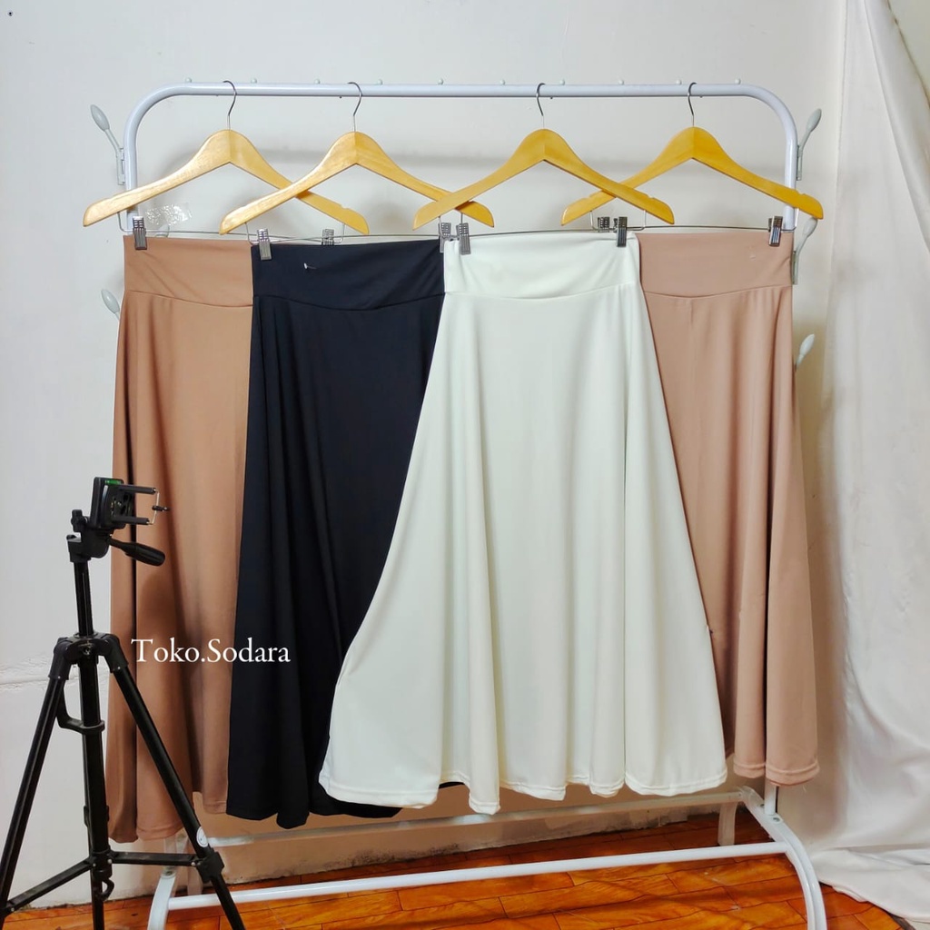 Jual Rok Salimah Hihgwaist // Rok Payung Muslim // Rok wanita // Rok ...