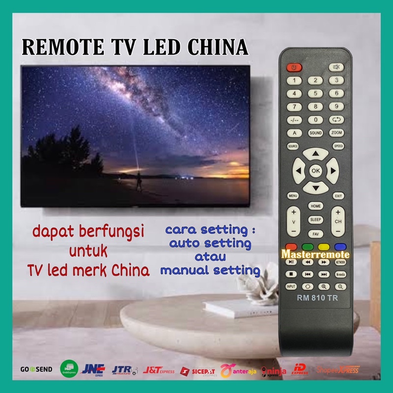 Jual Remot Remote Tv Multi Universal Tv China Lcd Led Cunghe Rm