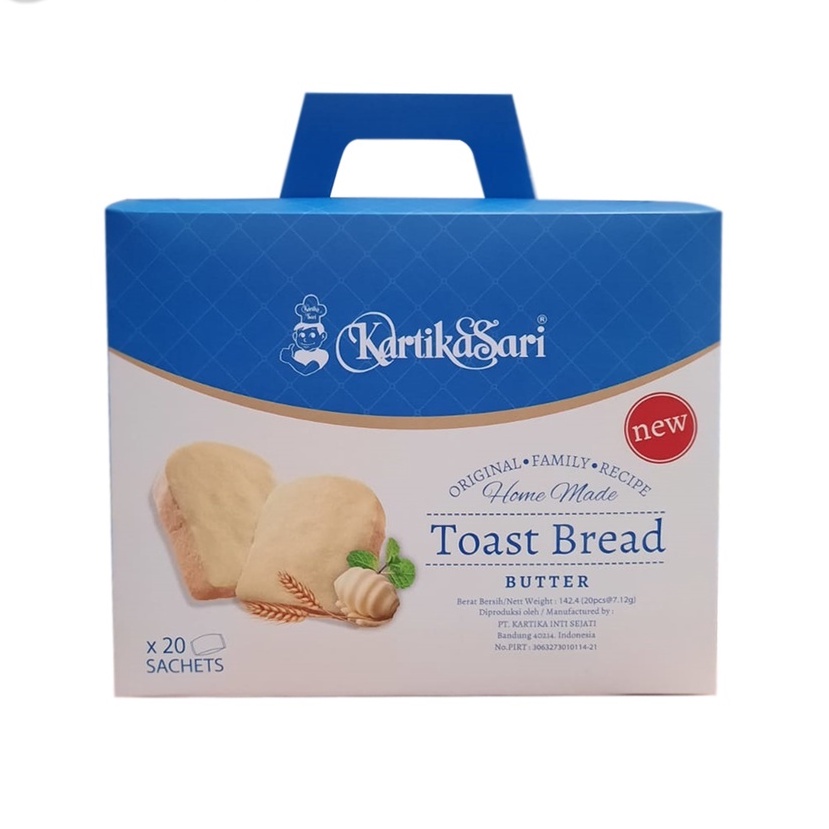 Jual TOAST BREAD 20 SACHET / ROTI KERING KARTIKASARI OLEH OLEH BANDUNG ...