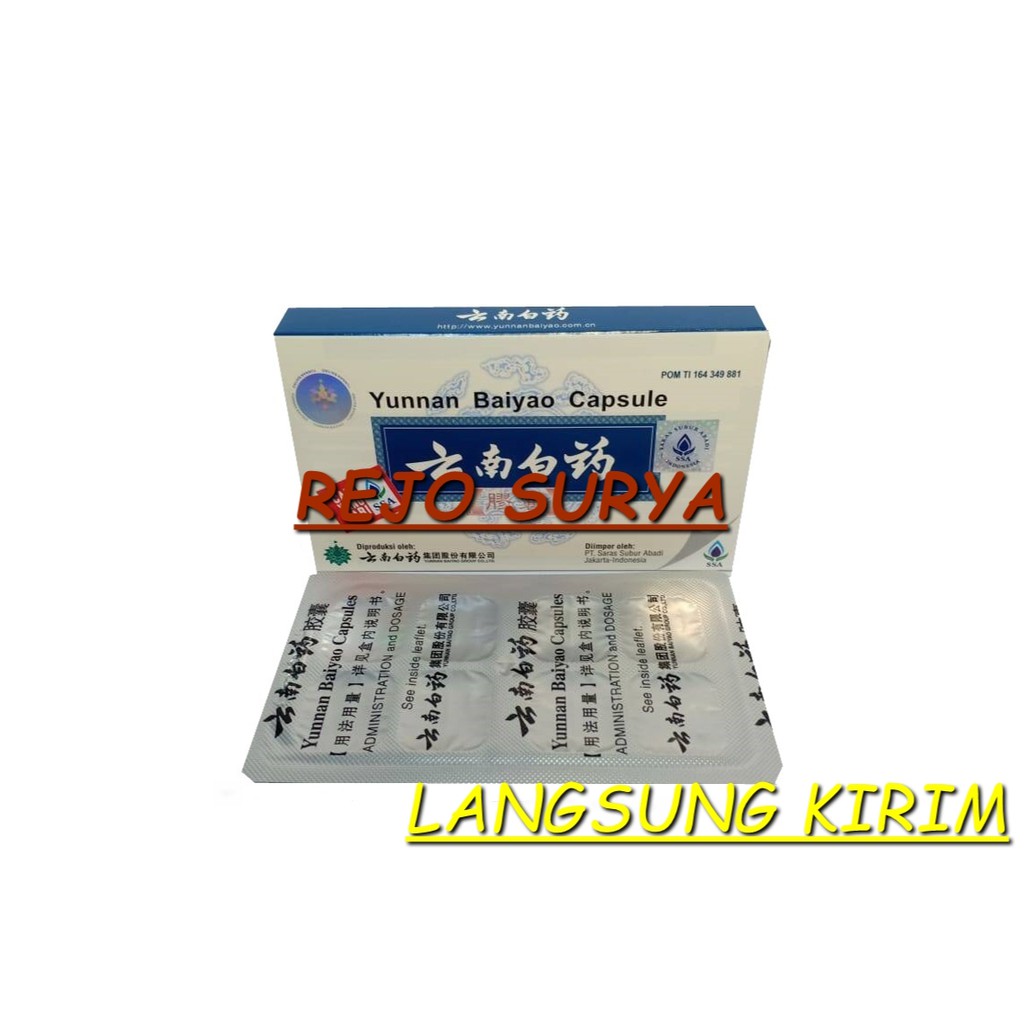 Yunnan Baiyao Capsule / Yunnan Paiyao Capsule Saras Subur Abadi Pengering Luka