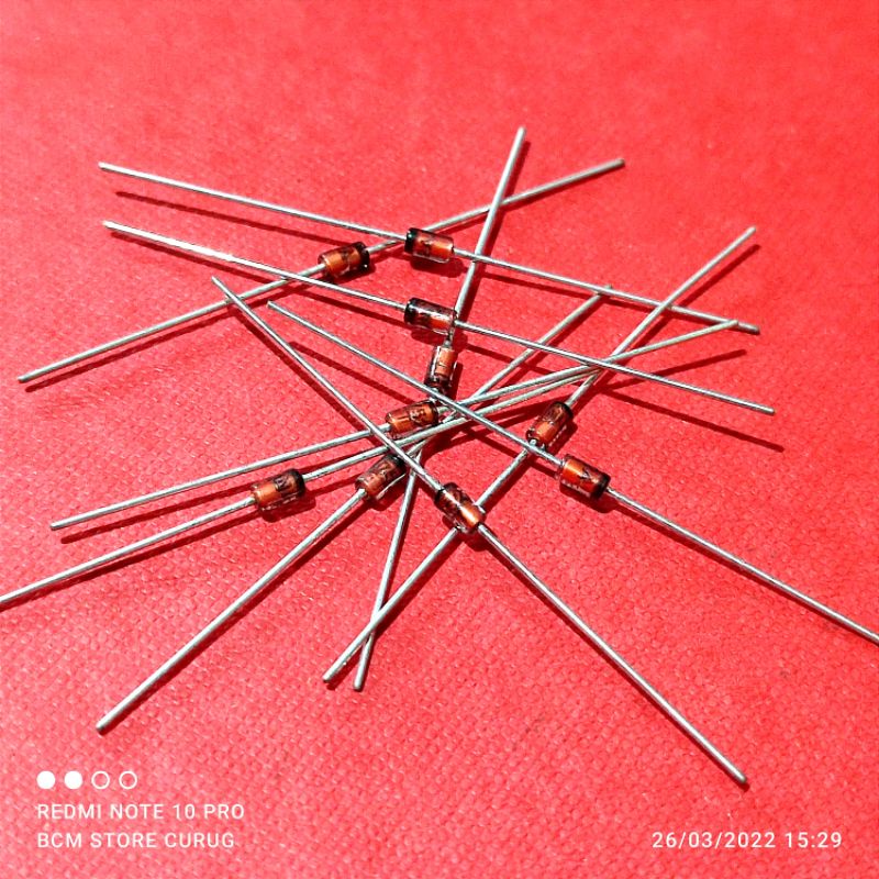 Jual 10 BUAH DIODA DIODE ZENER 1W 1 W 12V 12 V 1N4742 1N 4742 IN4742 IN ...