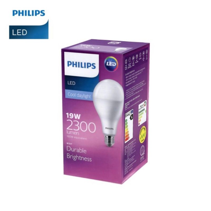 Jual Lampu Philips LED Bulb 19W E27 6500K (putih) 230V | Shopee Indonesia