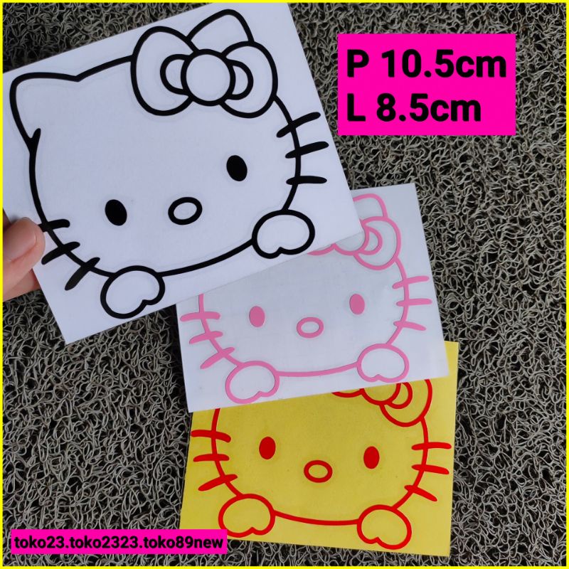 Jual sticker hello kitty stiker cutting motor stiker motor | Shopee ...