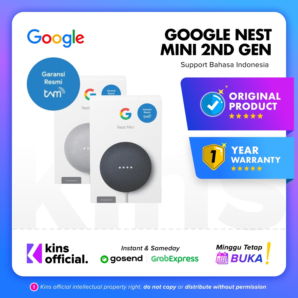 Jual Google Nest Mini 2nd Generation | Shopee Indonesia