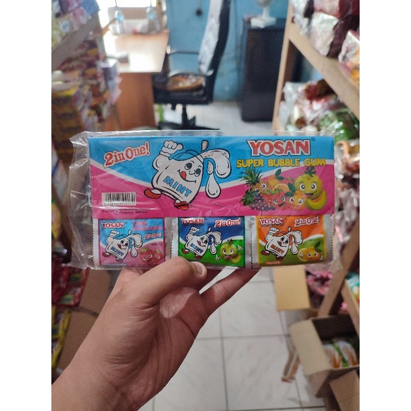 Jual Permen Karet Yosan Renteng / Permen Karet Jadul Yosan Renteng isi ...