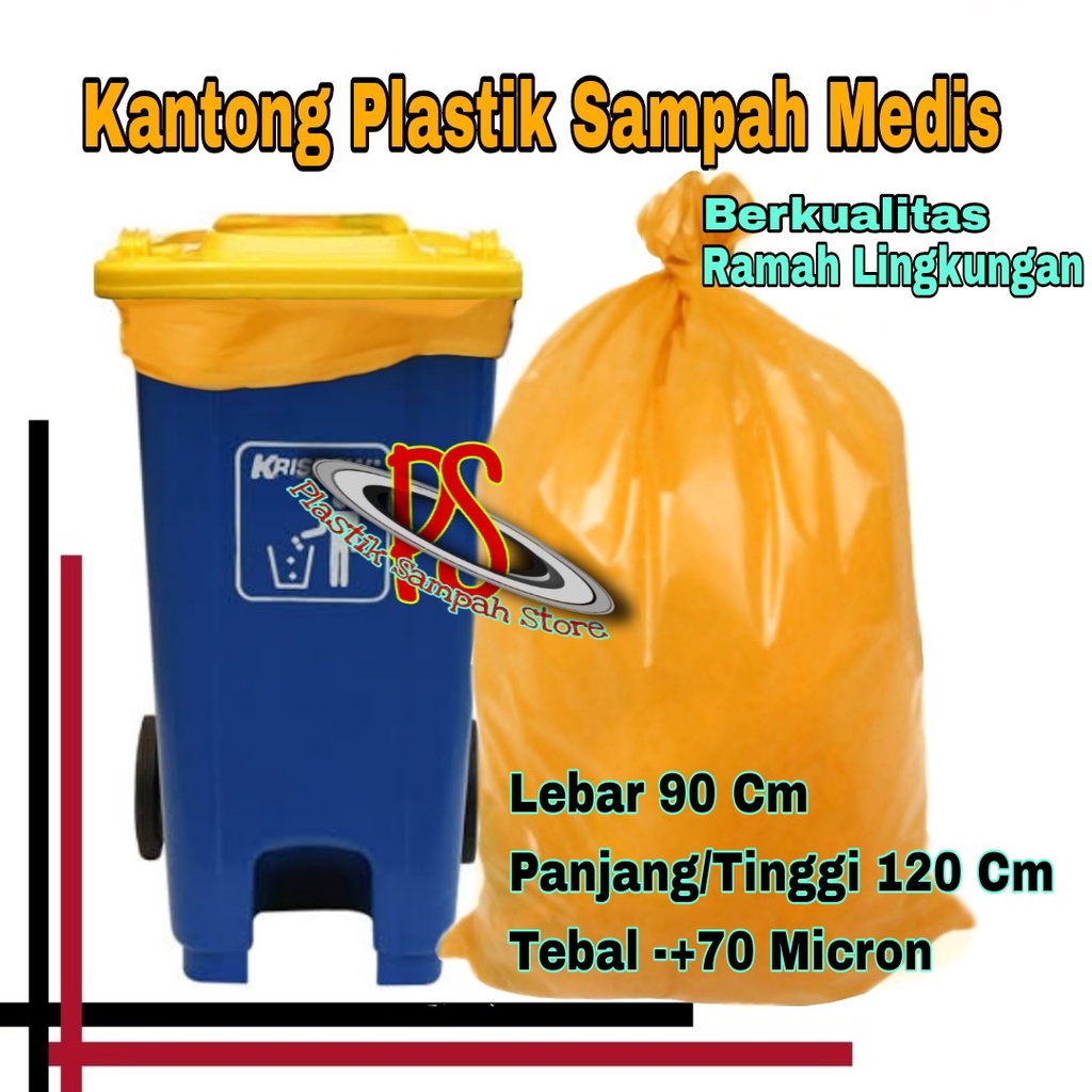 Jual Kantong Plastik Sampah Medis 90 X 120 Cm Kantong Sampah Medis