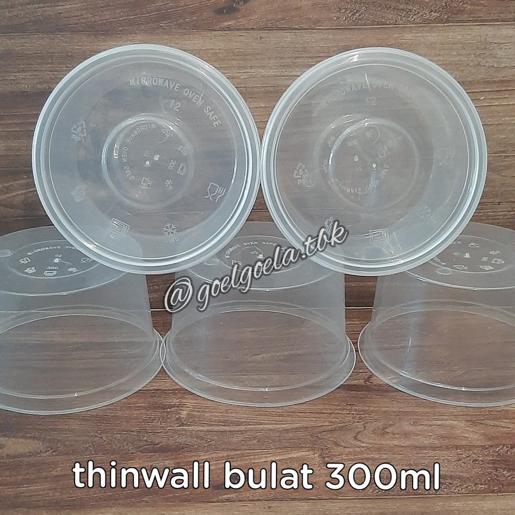 Jual Thinwall Bulat 300ml 25pcs Shopee Indonesia