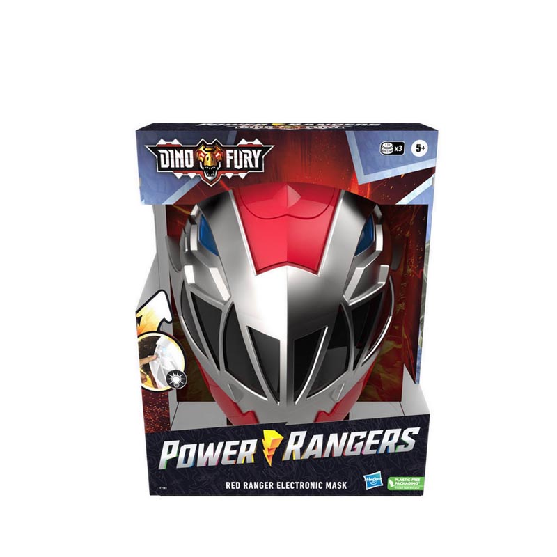 Jual Power Rangers Dino Fury Red Ranger Electronic Mask - HPRF2281 ...