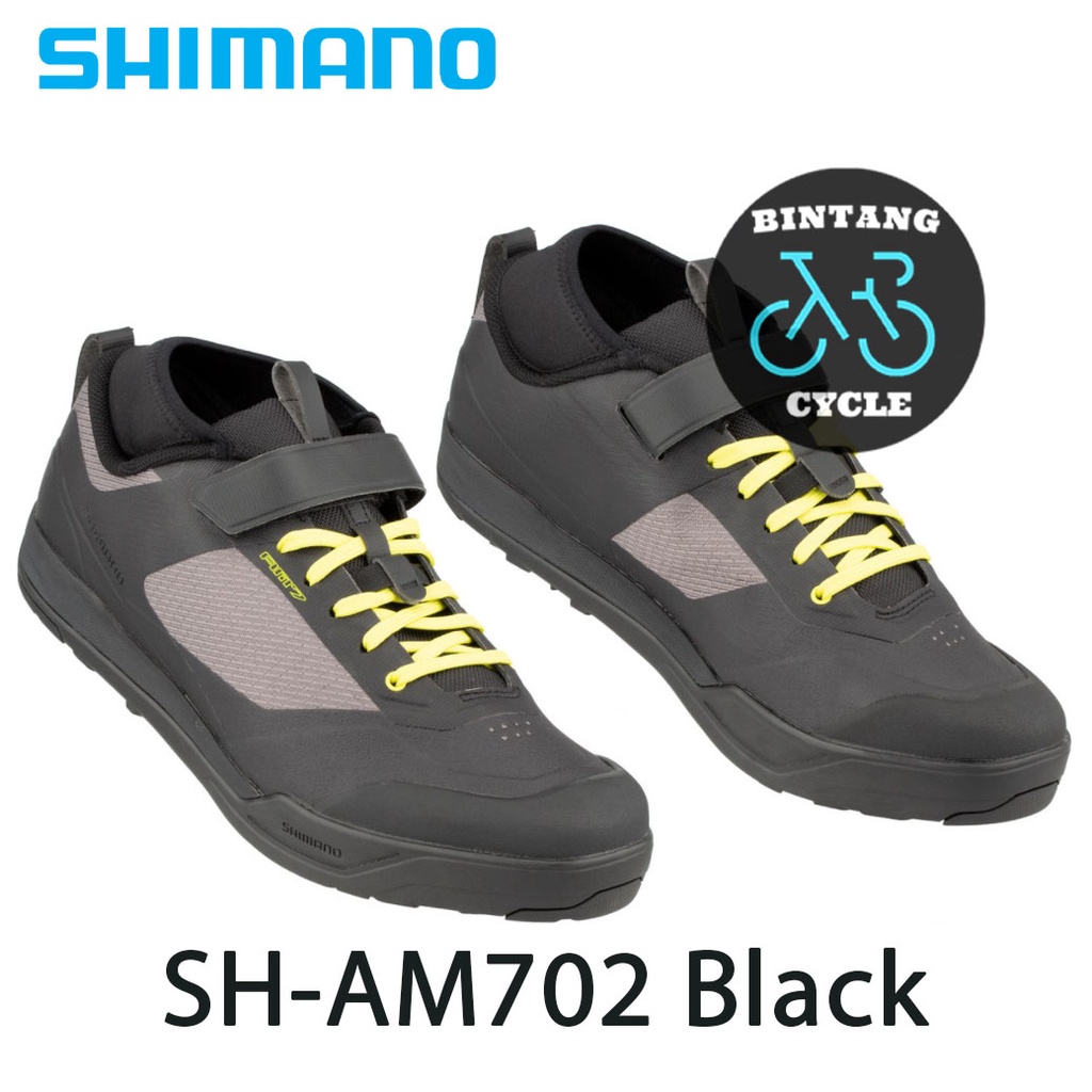 Am702 Shimano Sepatu Shimano AM7 SH-AM702 Black Sepatu Cleat MTB