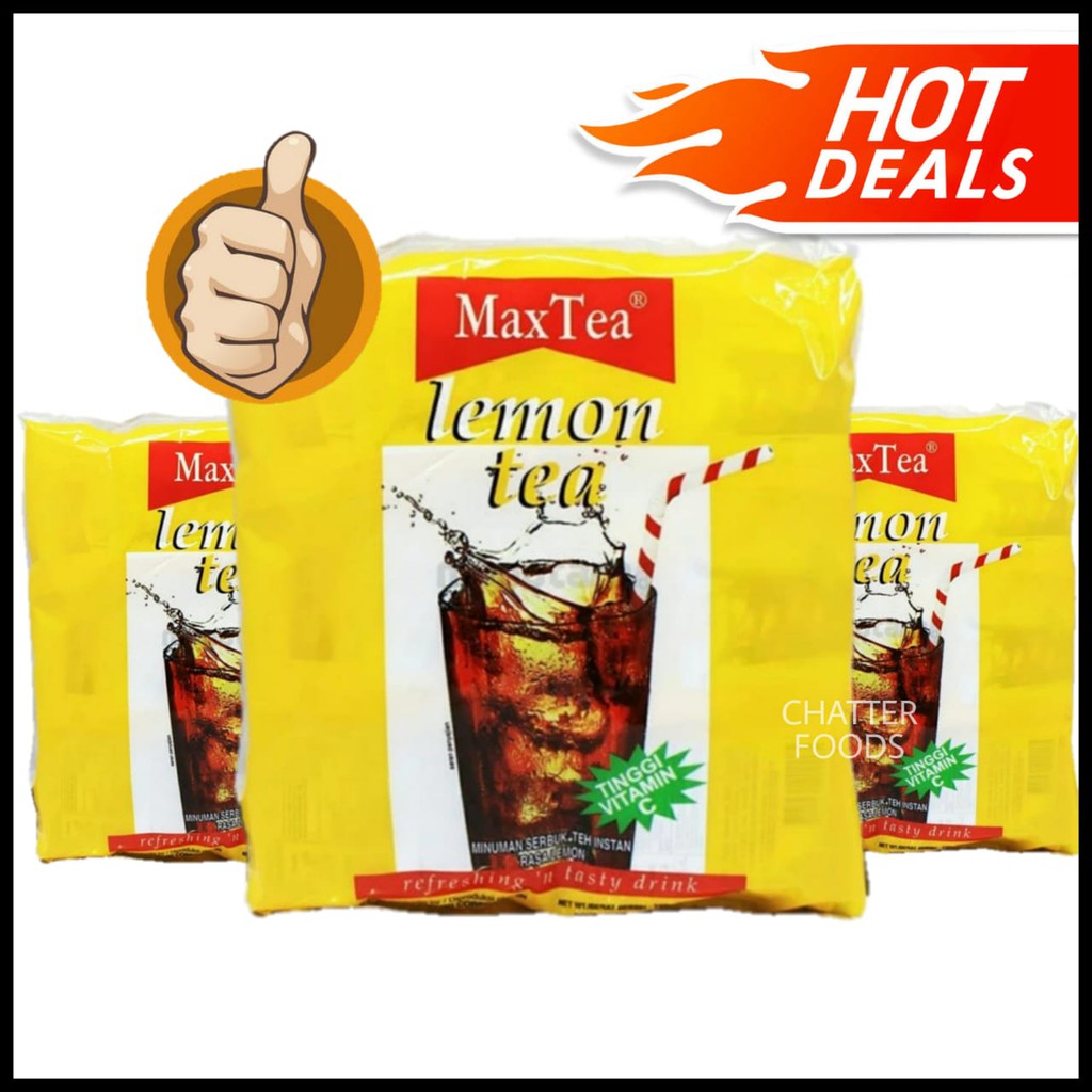 Jual MaxTea Lemon Tea isi 30saset / Max Tea Lemon Tea / Teh Kemasan