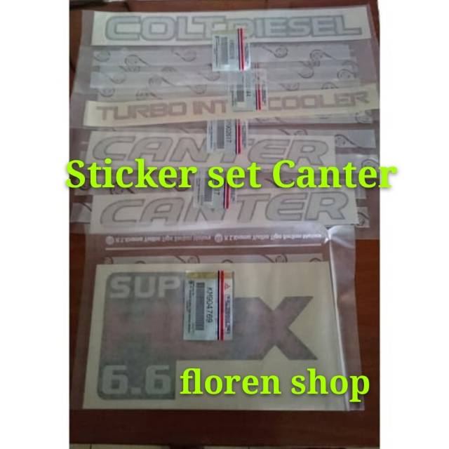 Jual Sticker Canter HD X 6.6 set asli | Shopee Indonesia