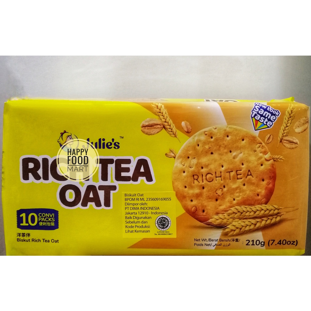 Jual [HALAL] JULIE'S BUTTER CRACKERS/JULIES RICH TEA OAT/BISKUIT ...