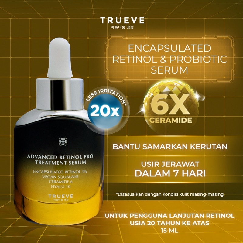 Jual TRUEVE Serum Advanced Retinol Pro Treatment Serum (Encapsulated ...