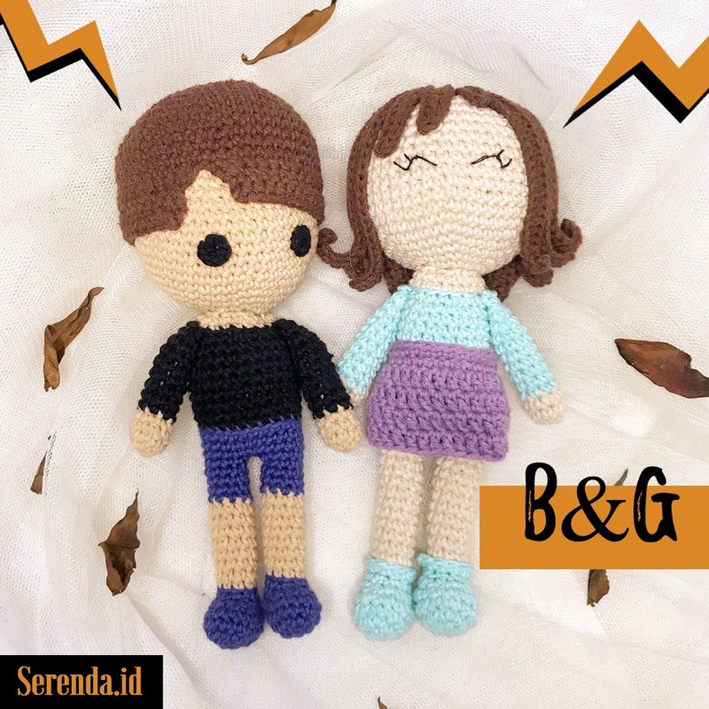 Jual Boy and Girl (Boneka Rajut Amigurumi) | Shopee Indonesia