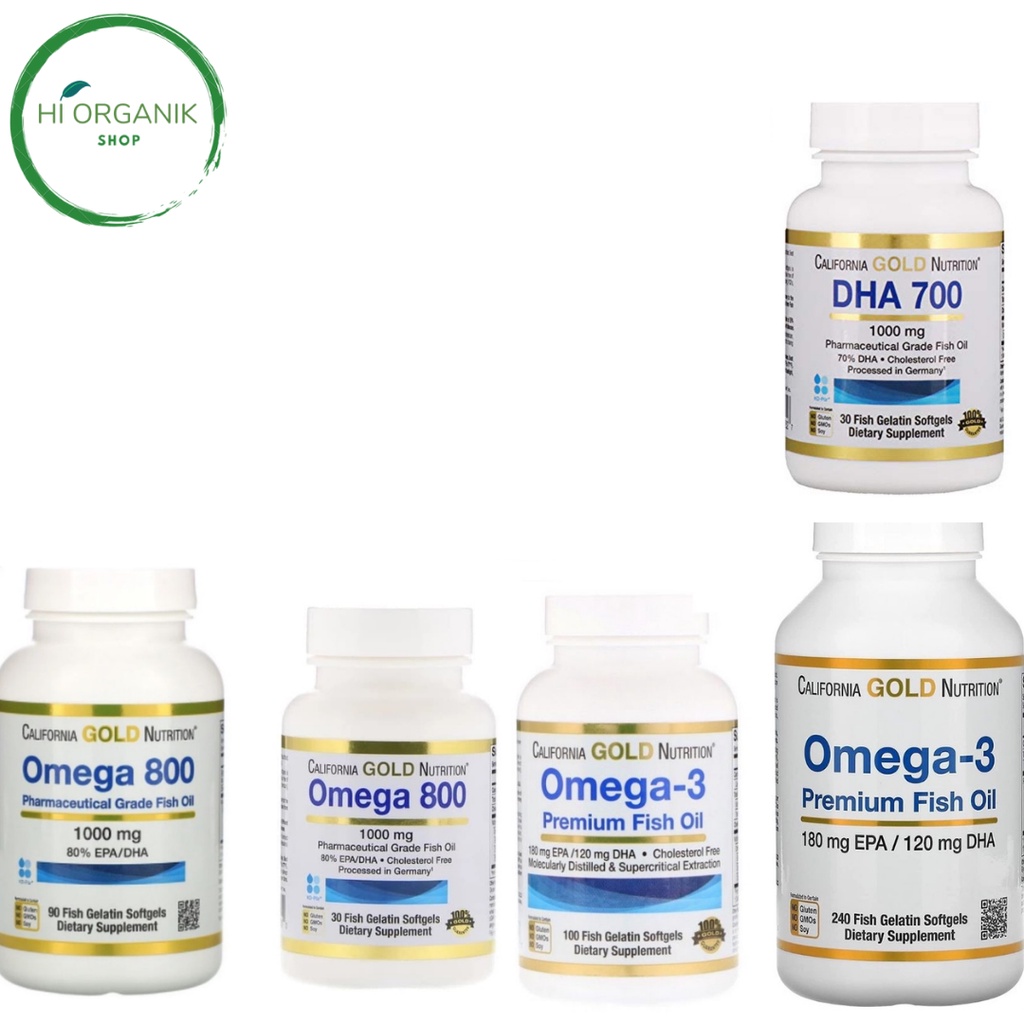 Jual California Gold Nutrition Omega 3 Premium Fish Oil 100 softgels ...