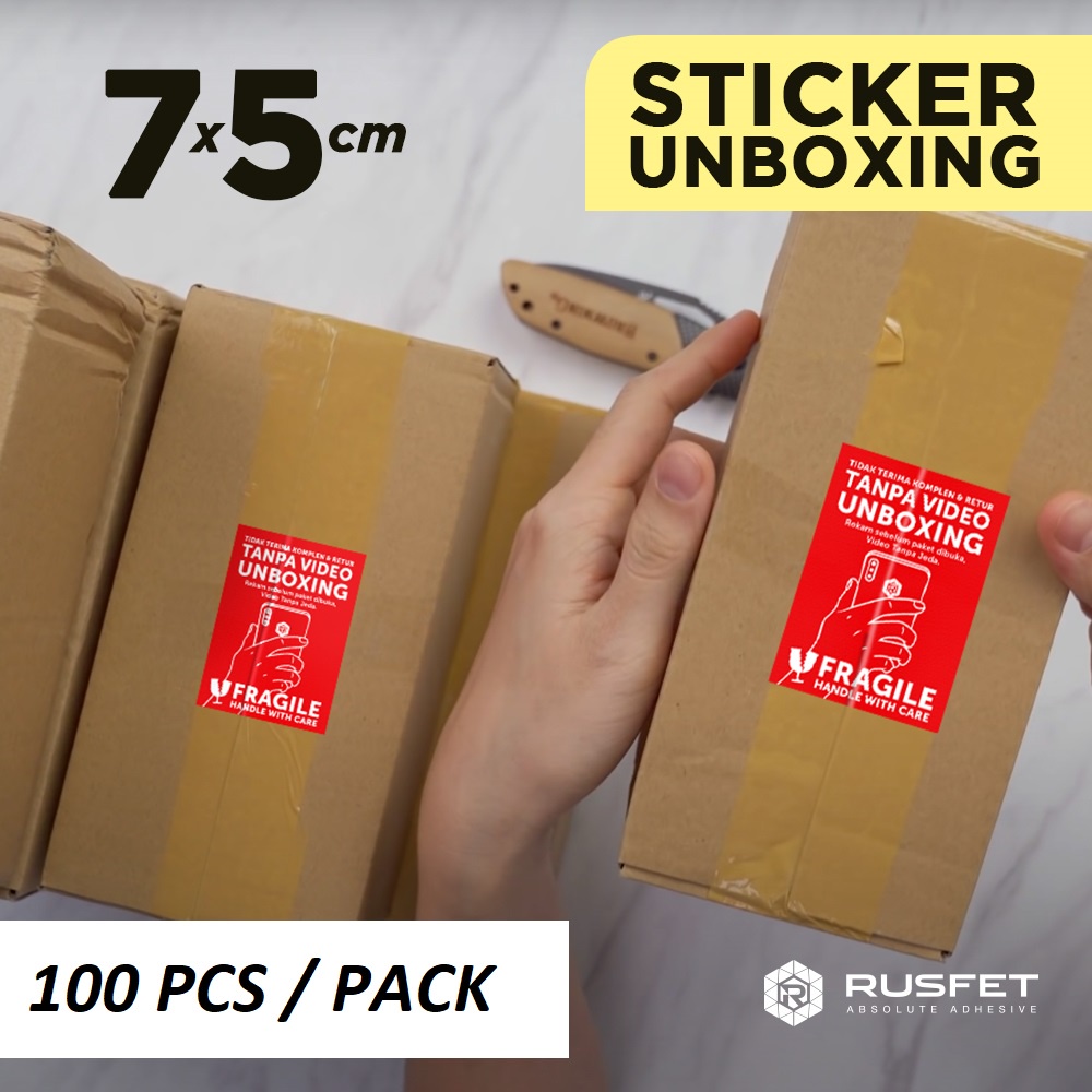 Jual LABEL STICKER UNBOXING STICKER VIDEO UNBOXING LABEL PENGIRIMAN ...