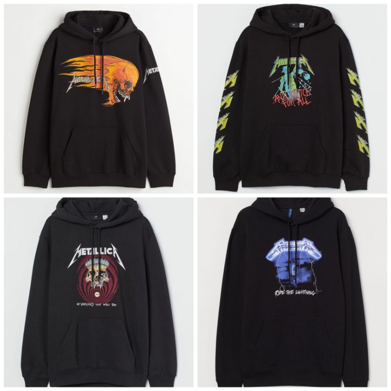 Hoodie metallica outlet h&m