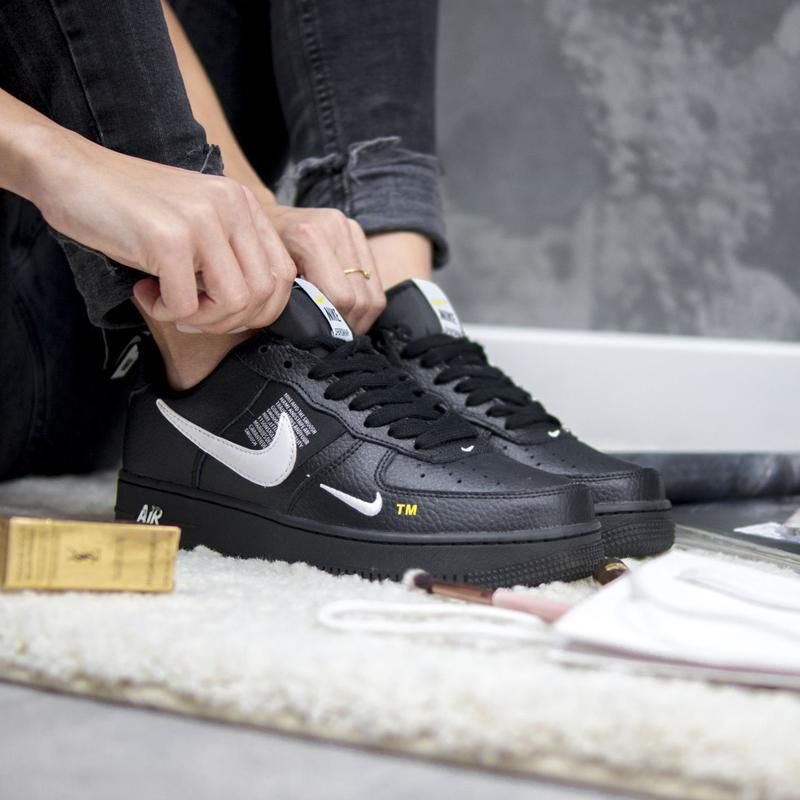 Jual Nike Air Force 1 Low Utility Black Premium Original | Shopee Indonesia