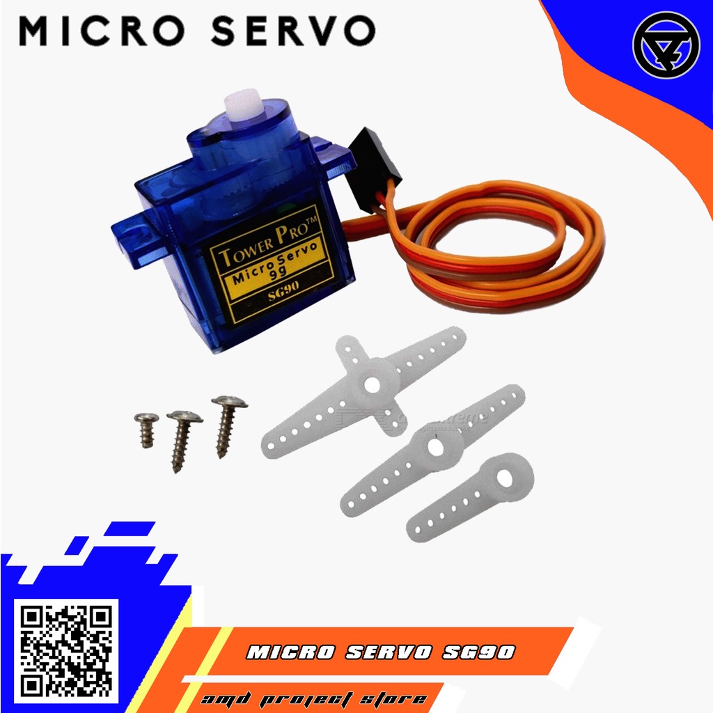 Jual Micro Servo 9G Sg90 Tower Pro Sg90 180 Derajat Motor Servo Kecil