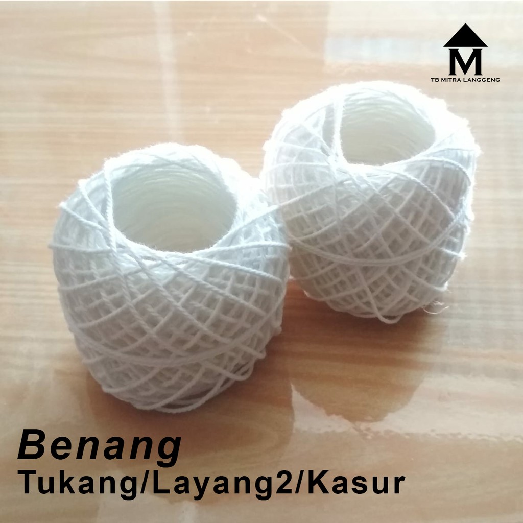 Jual Benang Tukang / Benang Layang-layang Putih | Shopee Indonesia