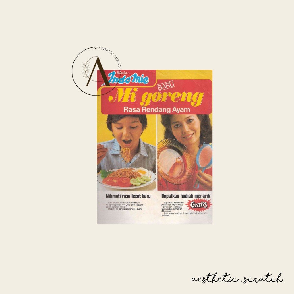 Jual ( aesthetic.scratch ) [PART 1] poster iklan jadul indonesia