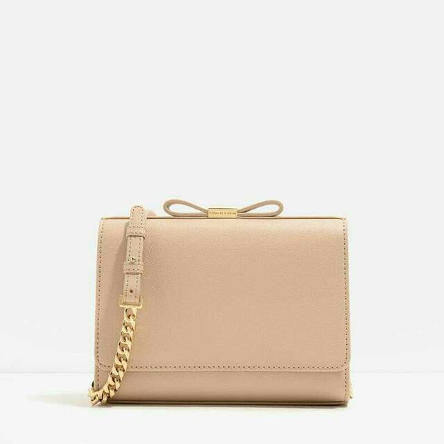 Charles and keith bow detail clutch sale