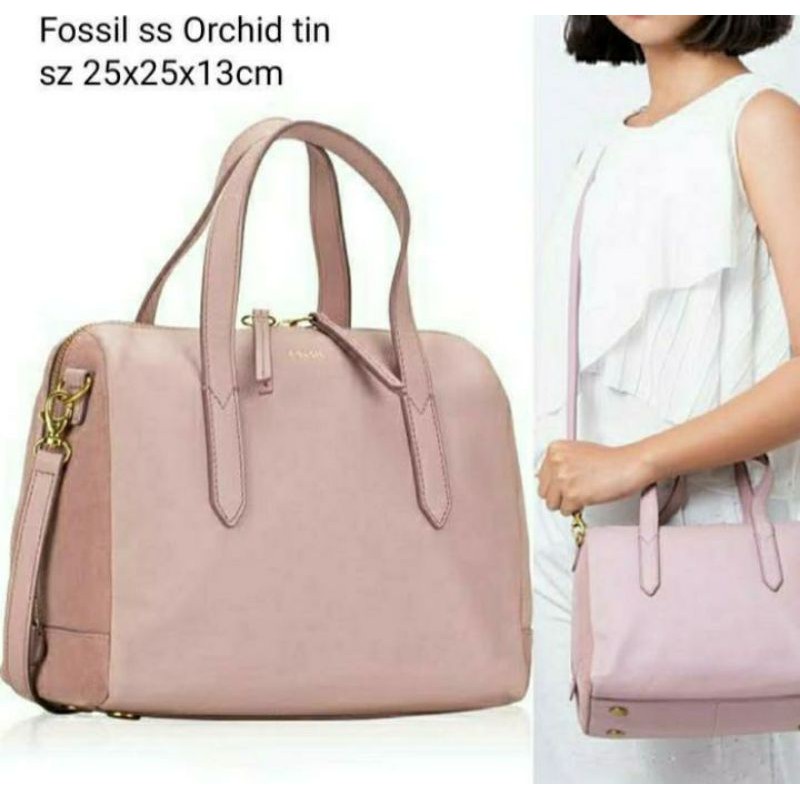 Jual f o s s i l sydney satchel orchid tin Shopee Indonesia