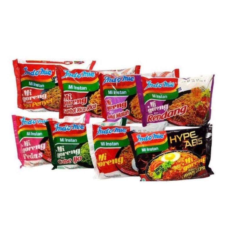 Jual INDOMIE GORENG PEDAS RENDANG ACEH SOTO BANJAR LIMAU KUIT KARI