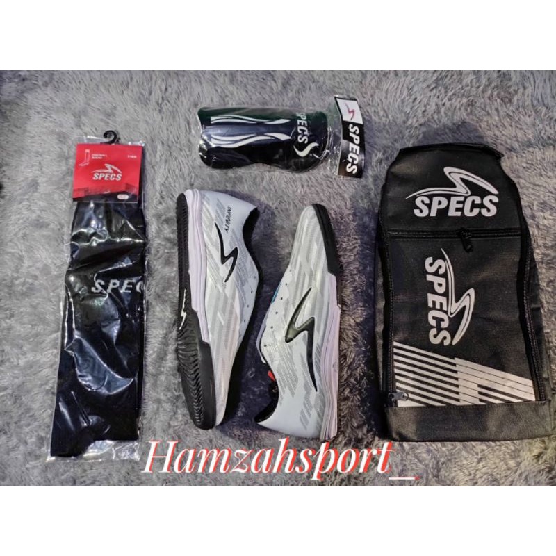 Jual promo paket komplit sepatu futsal SPECS accelerator infinity (Baru