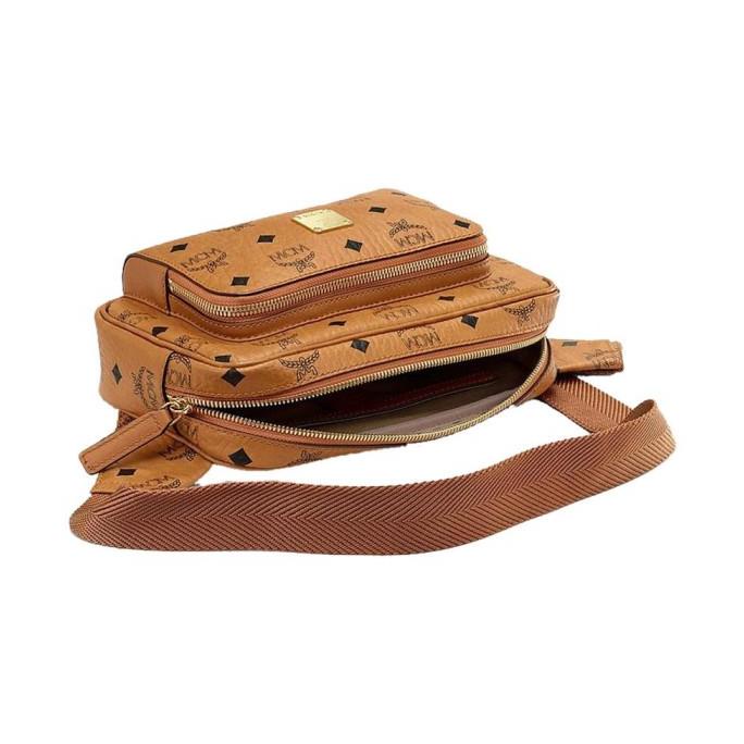 Jual MCM Millie Flap Visetos Crossbody Bag Cognac Shopee Indonesia