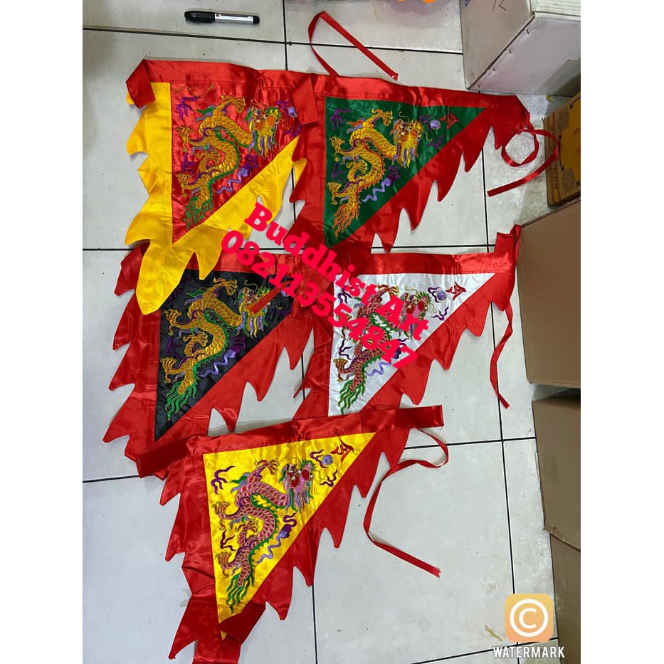 Jual Mars_venus - Bendera Naga Bendera 5 Naga 45 Cm | Shopee Indonesia