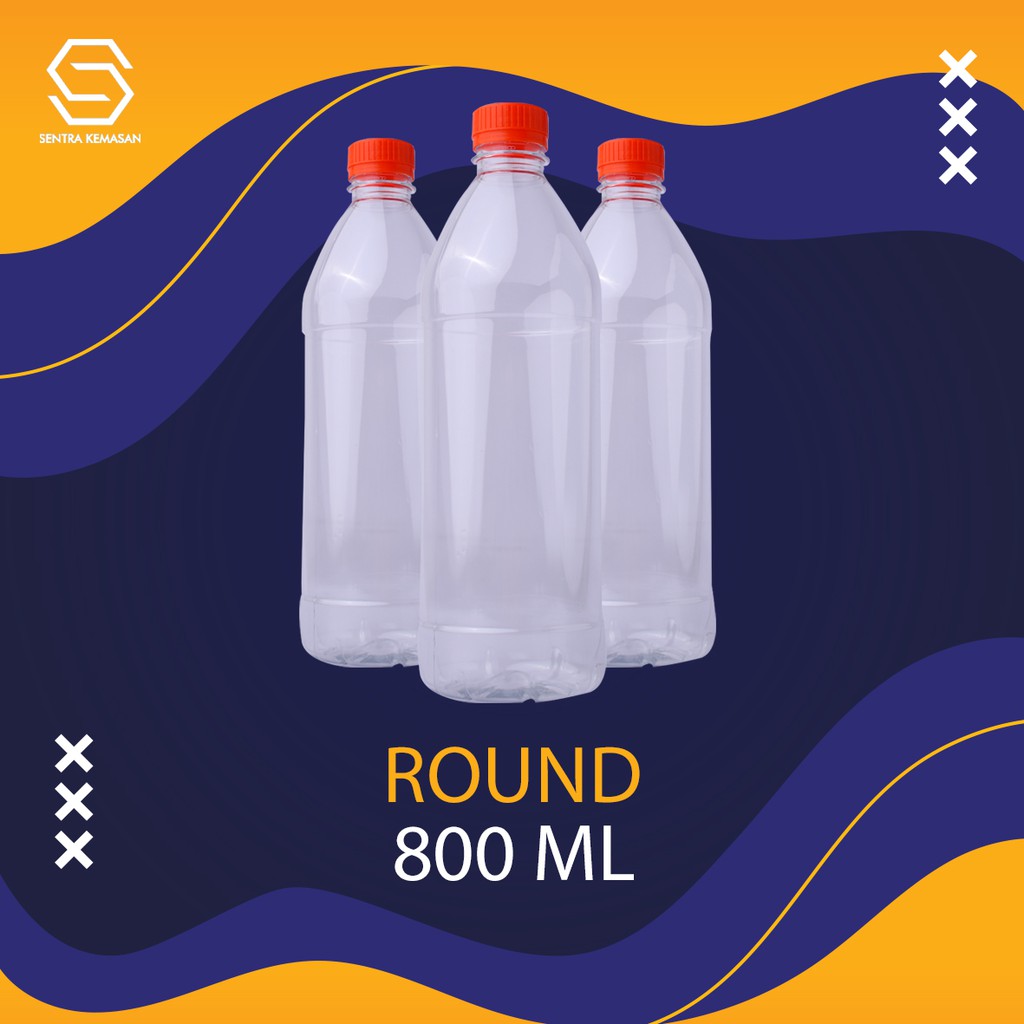 Jual Botol Plastik Round 800ml | Shopee Indonesia
