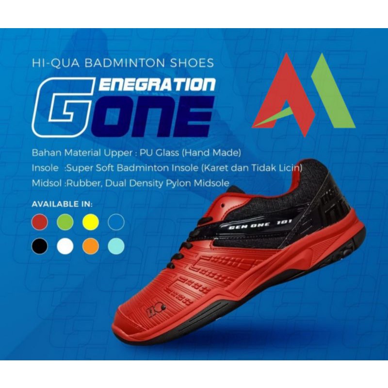 Jual Sepatu Badminton Hi Qua G One Original Shopee Indonesia