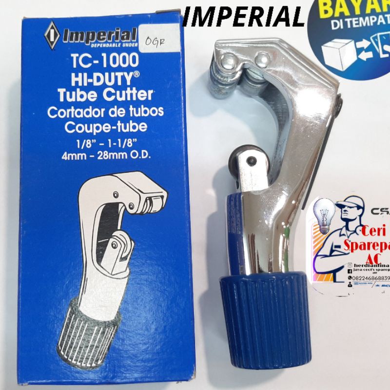 Jual cutter Pipa AC IMPERIAL USA ORIGINAL TC1000 alat potong pipa ...