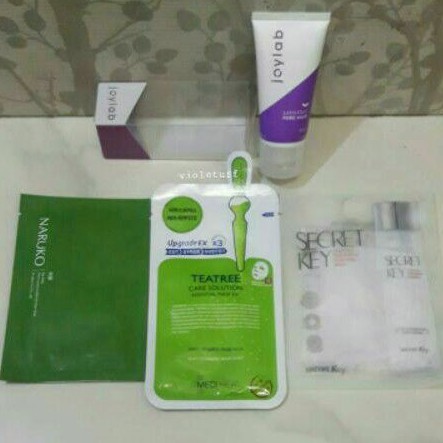 Jual Bundle 1 (Joylab Mask + Secret Key Sheetmask + Naruko Sheetmask ...