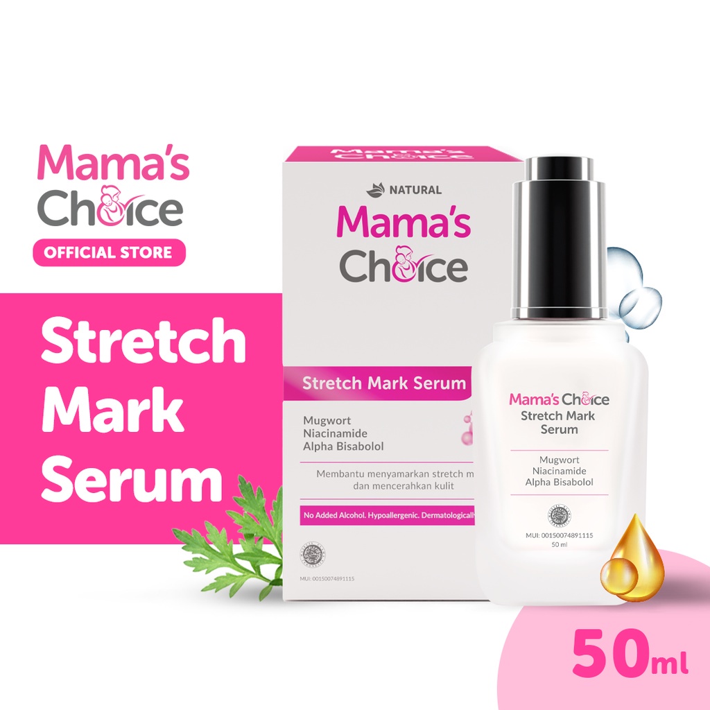 Jual Mama's Choice Stretch Mark Serum Terdaftar BPOM, stretch mark