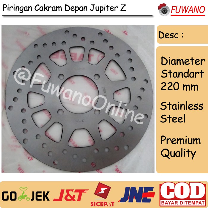 Jual Piringan Cakram / Disc Brake Jupiter / New / Z / Burhan ( Depan