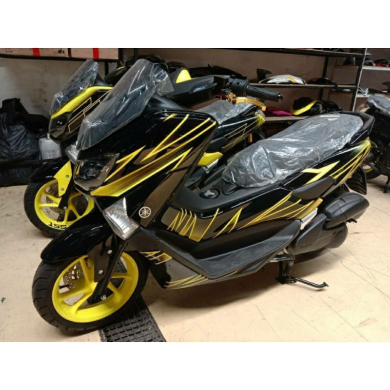 Jual STICKER DECAL FULLBODY YAMAHA NMAX MOTIP LIS KUNING VARIASI ...