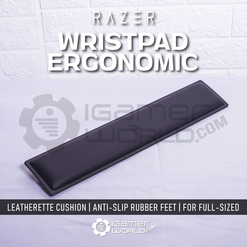 Jual Razer Ergonomic Wrist Rest Standart for Fullsize Gaming Keyboard Shopee Indonesia