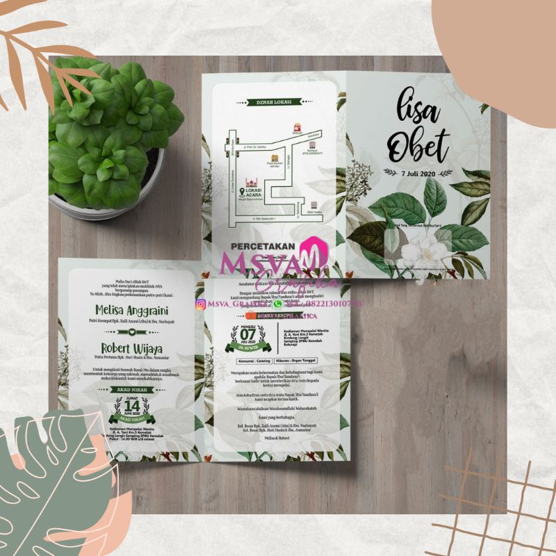 Jual UNDANGAN PERNIKAHAN LIPAT 2, MINIMAL PESAN 100 PCS | Shopee Indonesia