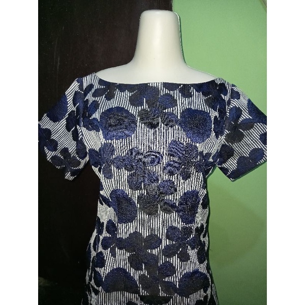 Jual Setelan Rok Blouse Biru Dongker | Shopee Indonesia