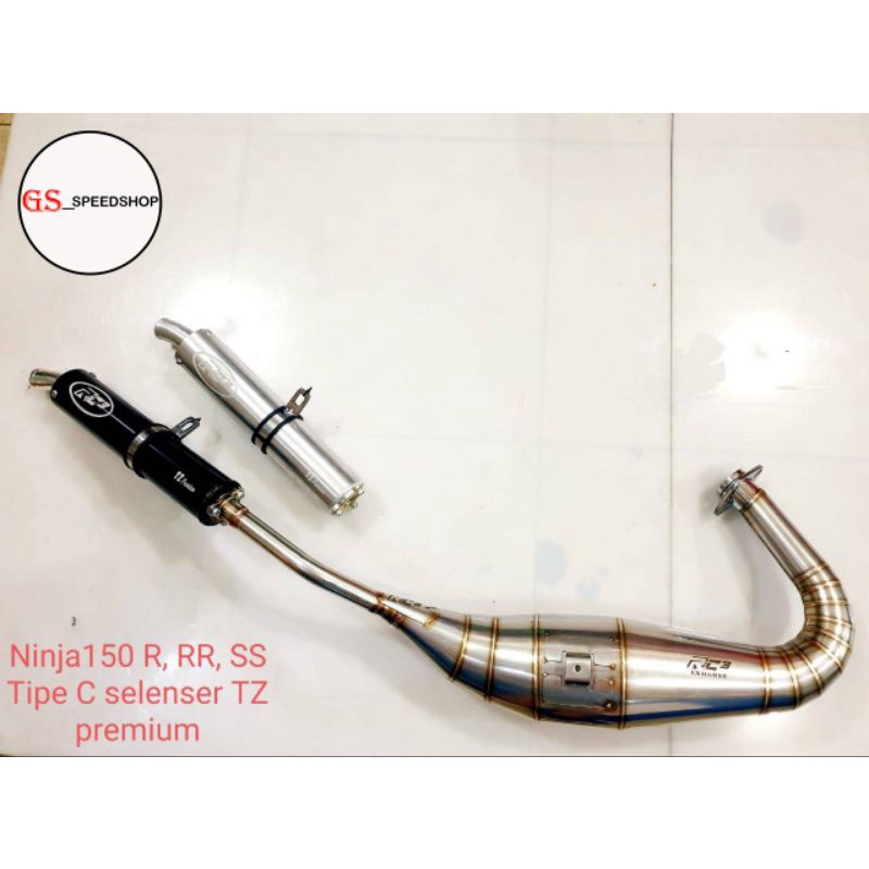 Jual Knalpot RC3 Ninja 150 RR R SS 150RR 150R 150SS Tipe Leher Header C