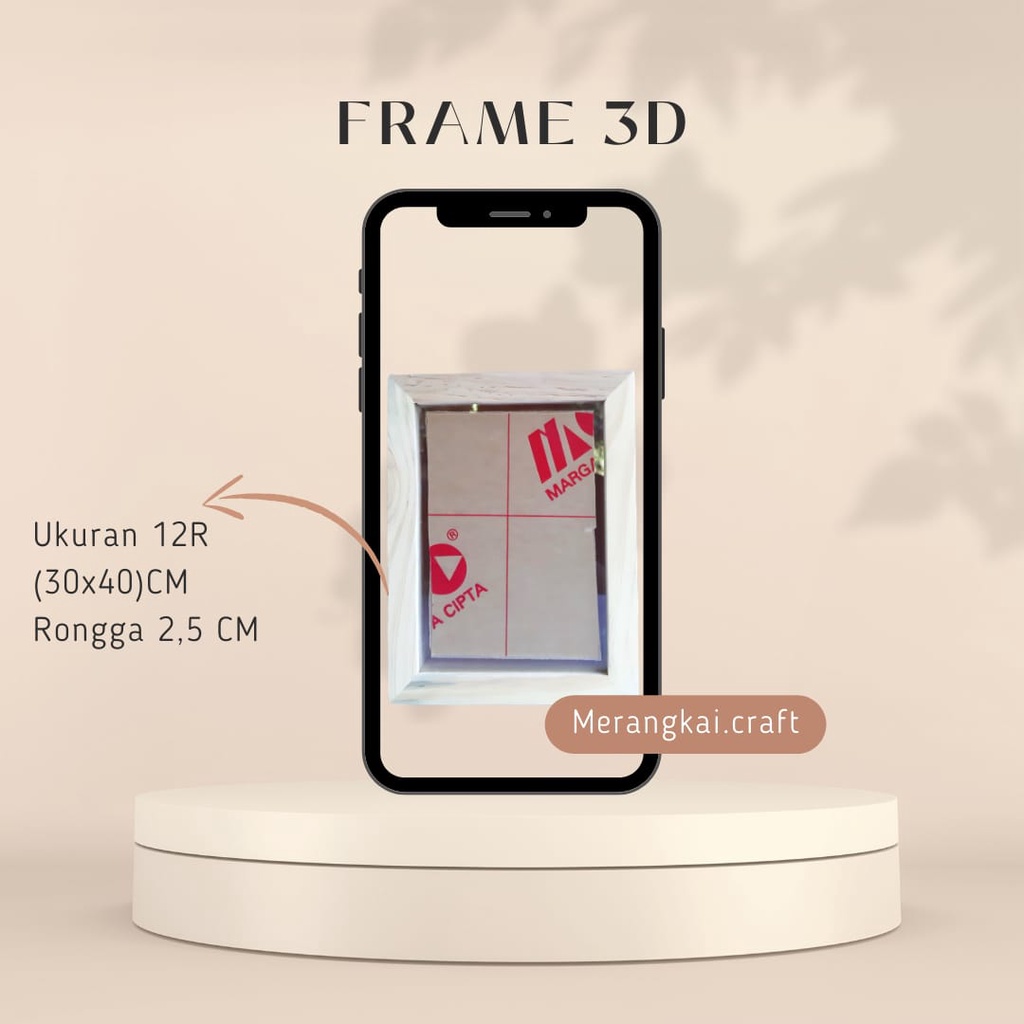 Jual Ready Stok Figura / Frame Foto / Bingkai Kayu 3D Ukuran 12R ...