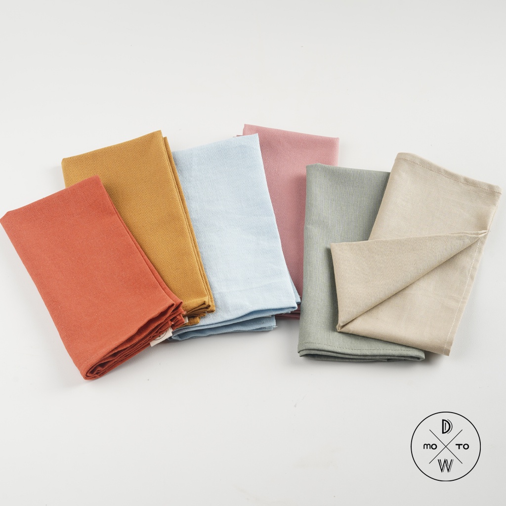 Jual Props Fotografi - Linen Napkins Plain Series /Kain Linen Warna ...