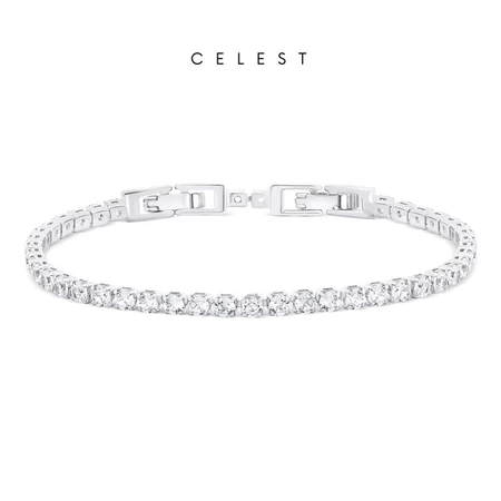  Eternal Silver Tennis Bracelet 
