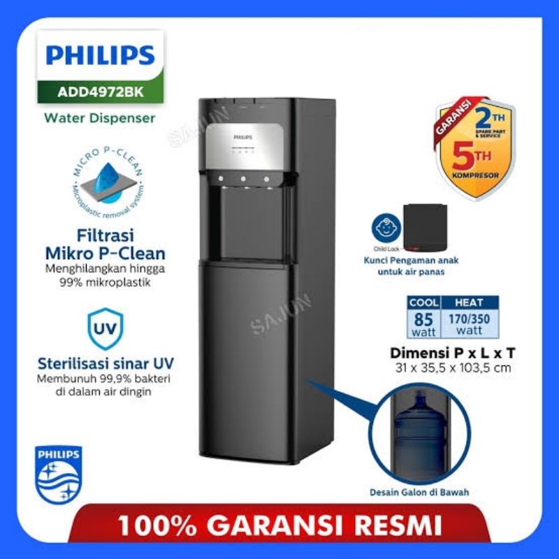 Jual Dispenser Philips Galon Bawah Add 4972 Uv Sterilization Low Watt Shopee Indonesia 1273