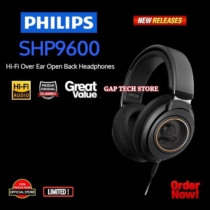 Jual Philips Shp9600 / Shp 9600 Hi-Fi Over Ear Open Back Headphone ...