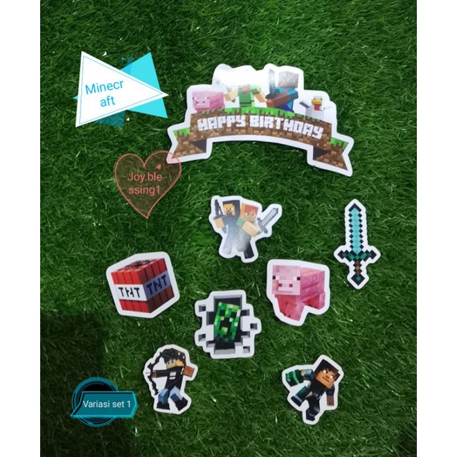Jual TOPPER BIRTHDAY MINEcraft | Shopee Indonesia