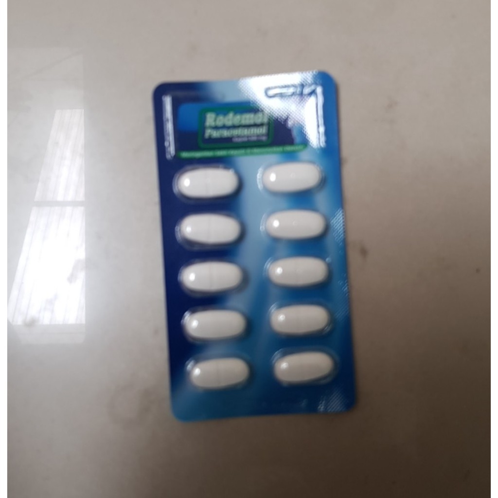 Jual Rodemol Paracetamol 500Mg 1 Blister @10 Tablet / Obat Sakit Kepala ...